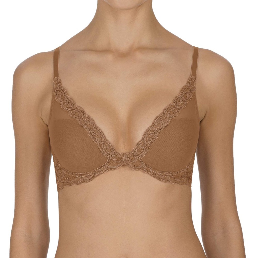 NWT Natori Lace Accent Tan Bra